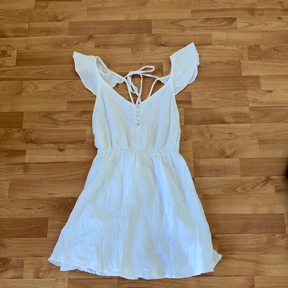 LF Millau White Backless Dress